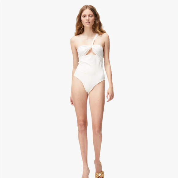 🏷️ New Atoir The Fleur Bodysuit in Natural Xsmall New womens Sleevless Tank Top - Picture 1 of 9